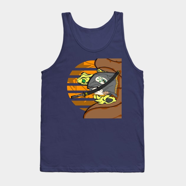 Autumn Frogmurai - Samurai Frog Swordsman Tank Top by HCreatives